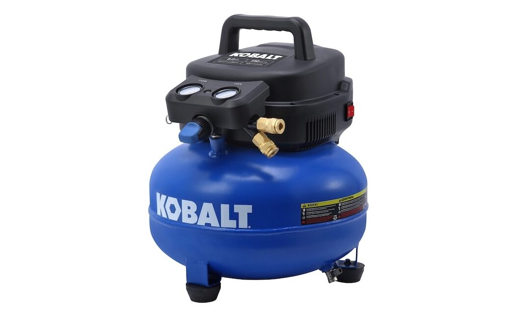 Compresor de Aire Kobalt de 6-Galones SOLO $99 (Reg. $129)