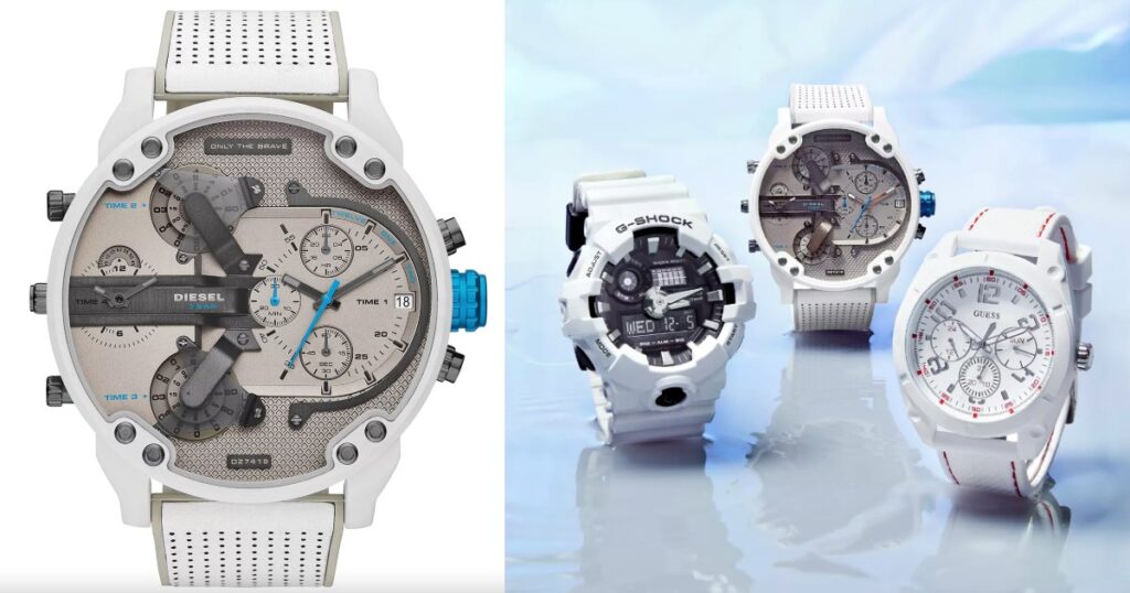 Reloj-Diesel-Chronograph-Mr.-Daddy-2.0-White-Leather-Strap-57mm