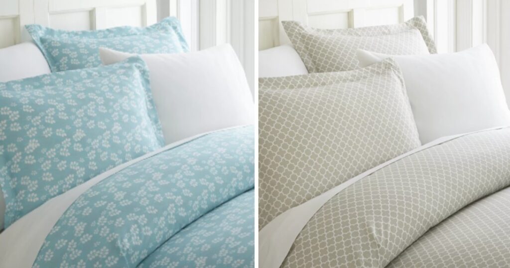 Set-Ienjoy-Home-Elegant-Designs-Patterned-Duvet-Cover