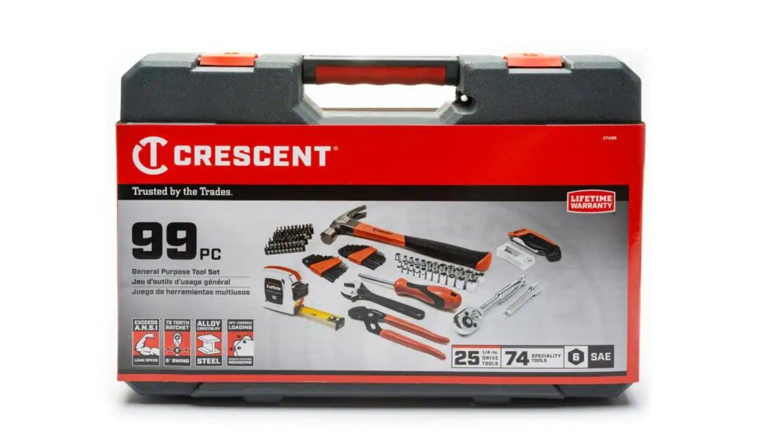 Set de Herramientas Crescent de 99-Piezas SOLO $39.99 en Home Depot (Reg. $79)