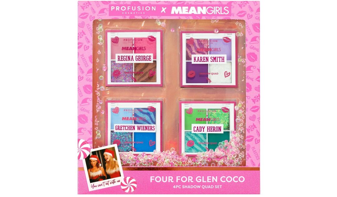 Set de 4 Sombras Profusion Mean Girls Four for Glen Coco SOLO $7.49 (Reg. $15)