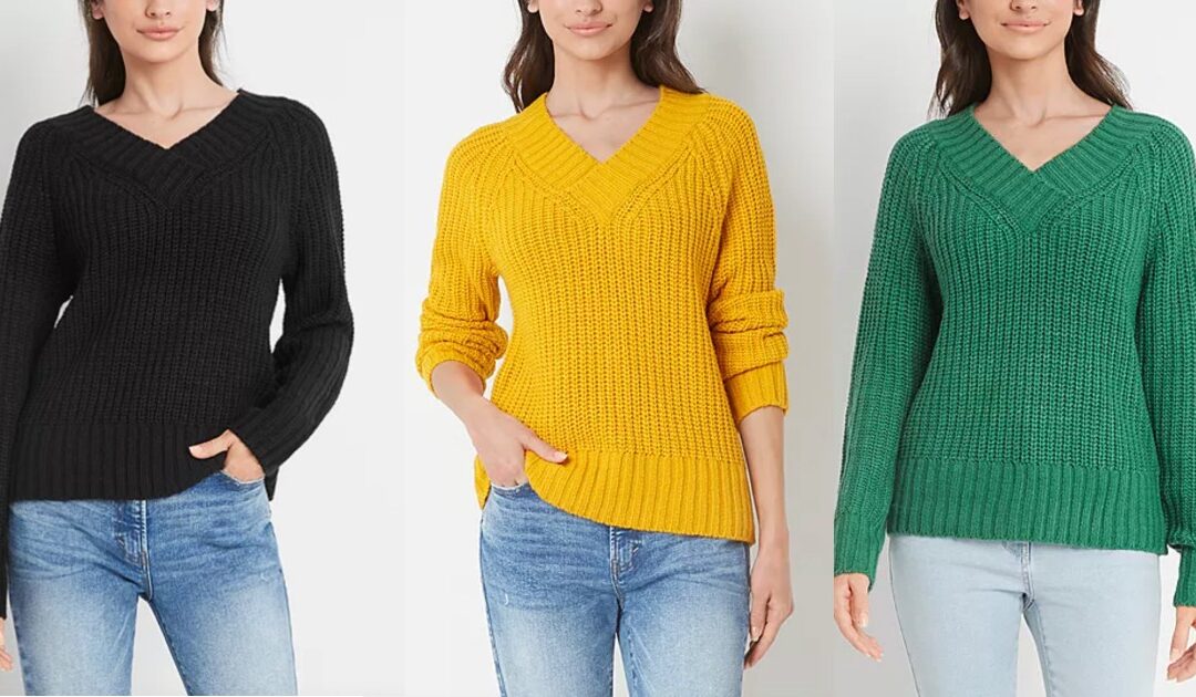 Sweaters a.n.a V Neck Long Sleeve Pullover a solo $14.99 (Reg. $44)