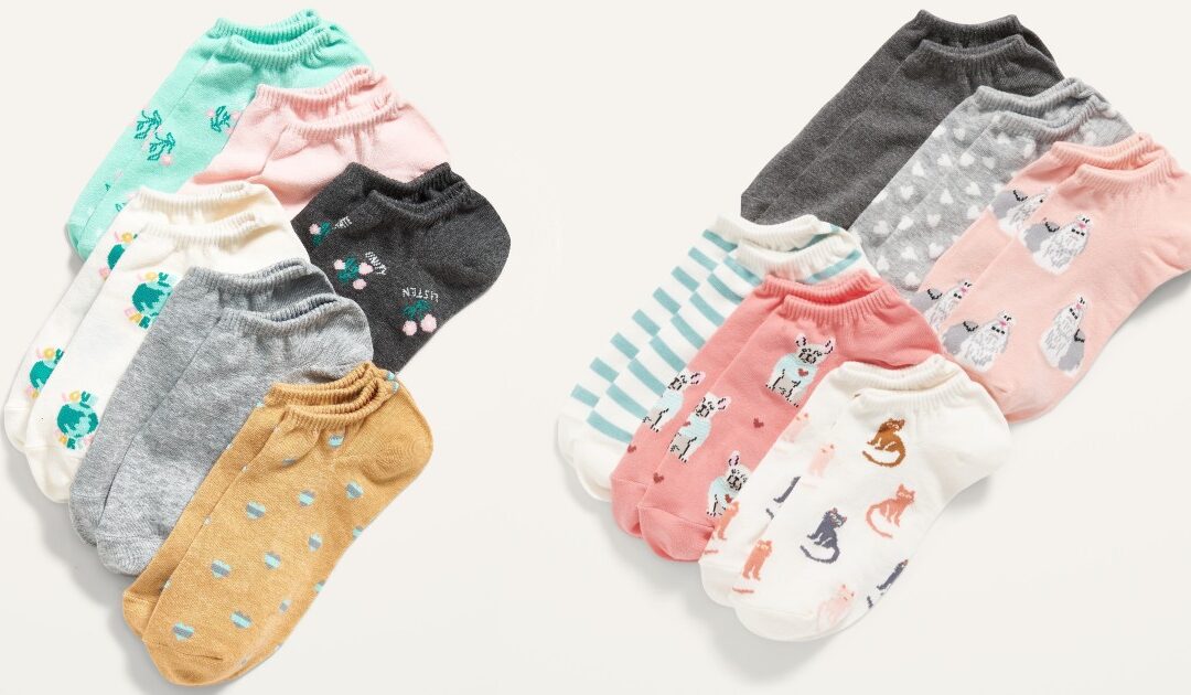 Medias Para Mujeres 6-Pack SOLO $4.99 en Old Navy