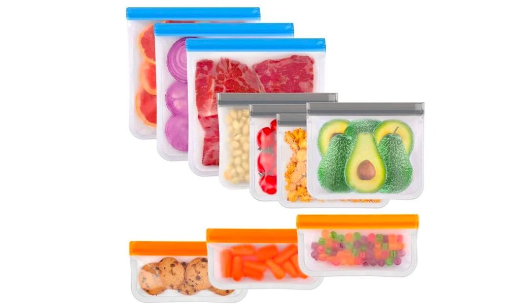Paquete de 10 Bolsas Reutilizables SOLO $11.47 (Reg $17)