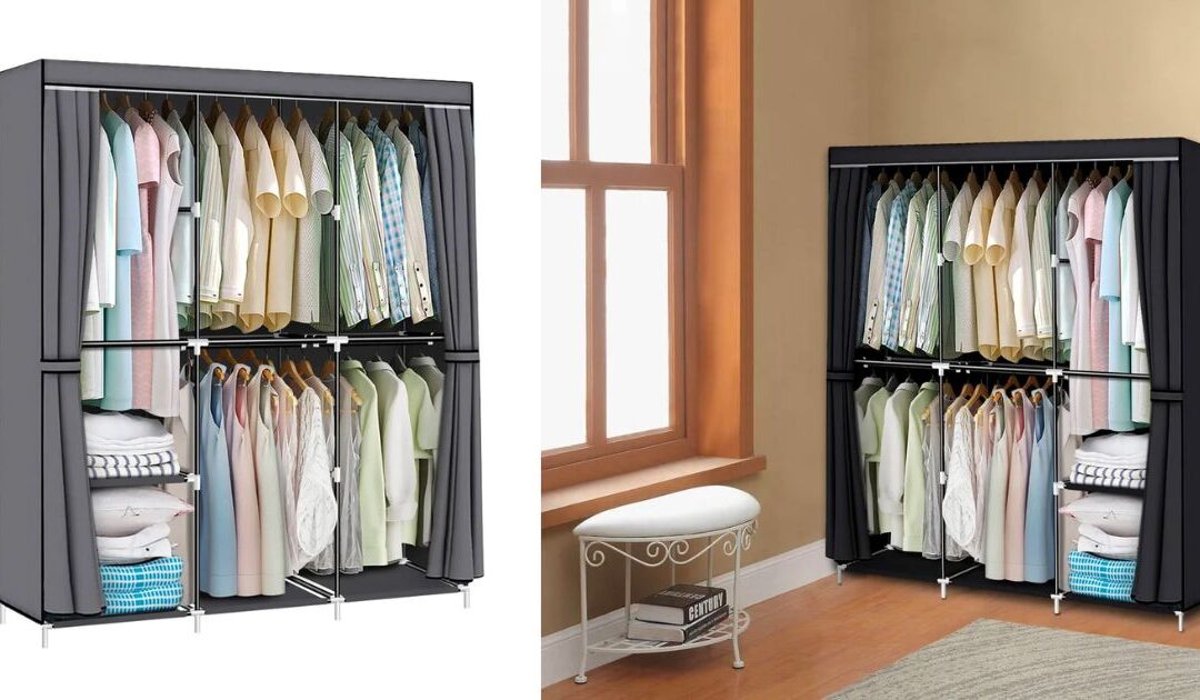 Closet Portatil Rebrilliant Meriwether 50» a solamente $86.99 (Reg $101.99) en Wayfair