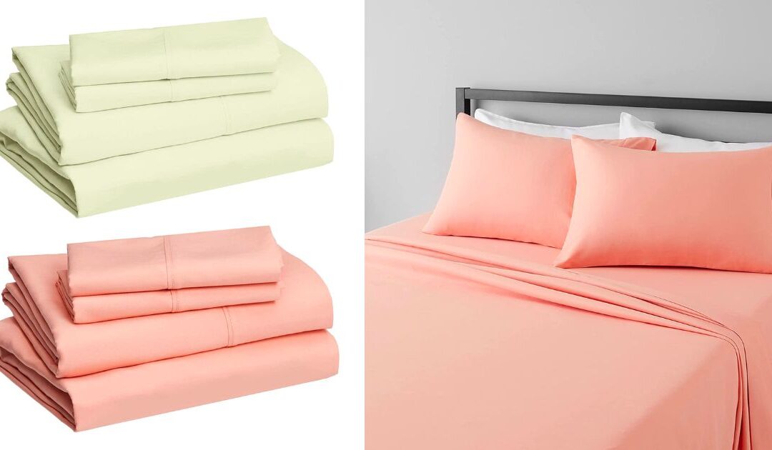 Set de Sabanas Amazon Basics Lightweight Super Soft a solo $13.87