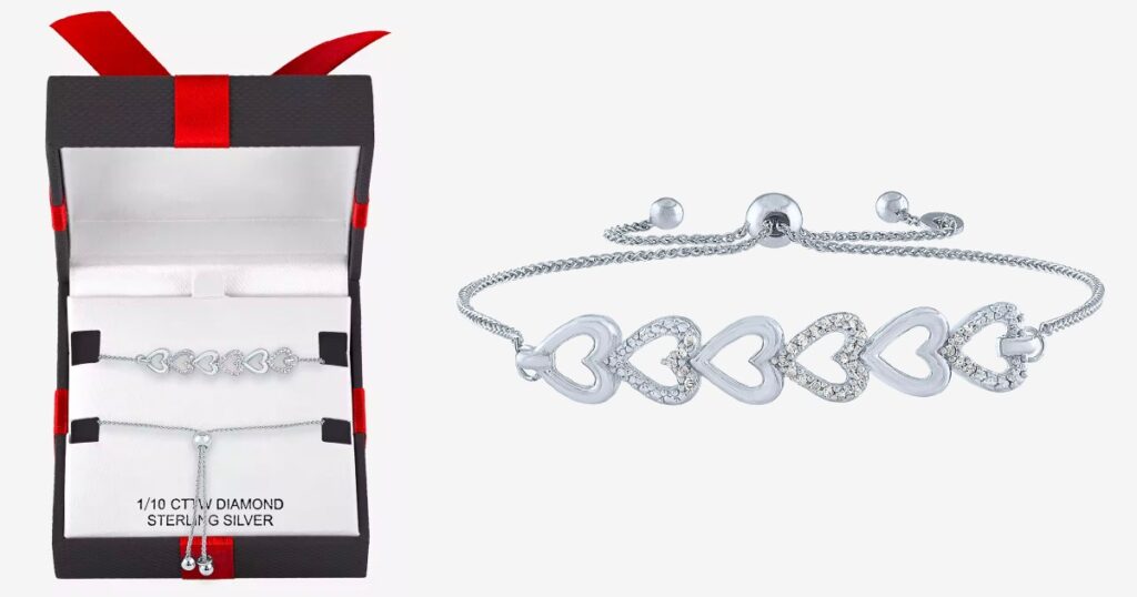 Silver-Bolo-Heart-Bracelet