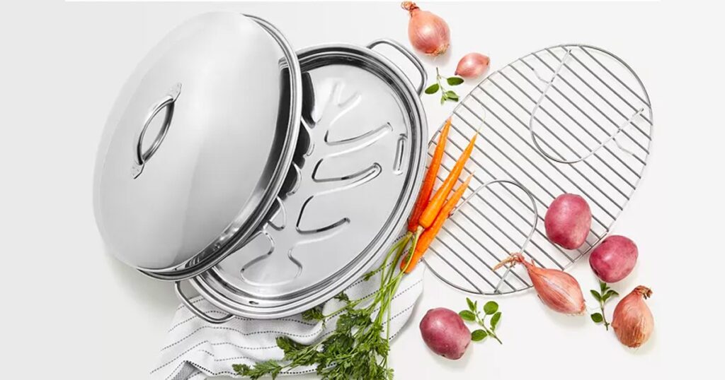 Stainless-Steel-8-Qt-Covered-Oval-Roaster-with-Rack