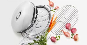 Stainless-Steel-8-Qt-Covered-Oval-Roaster-with-Rack