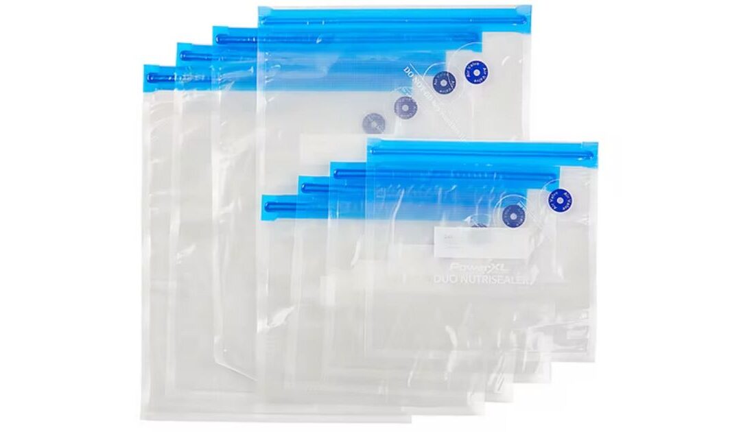 Set de 20 Bolsas Reutilizables PowerXL Duo Nutrisealer SOLO $13.49 en JCPenney (Reg. $24)
