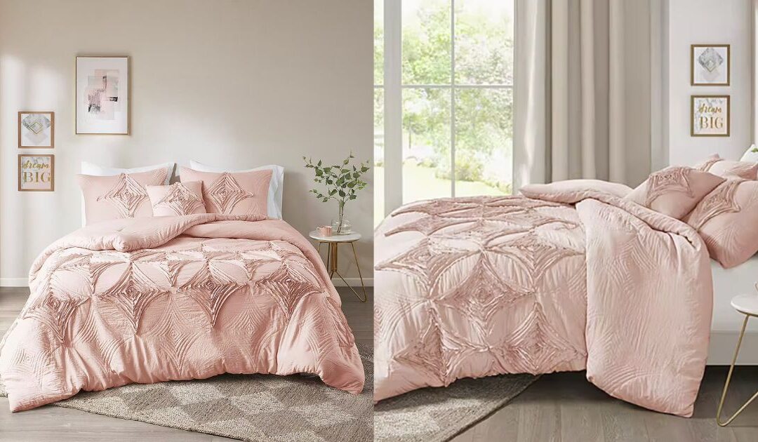 Set de Comforter Madison Park Emiliana de 4 Piezas Midweight a solo $65.09 (Reg. $320)