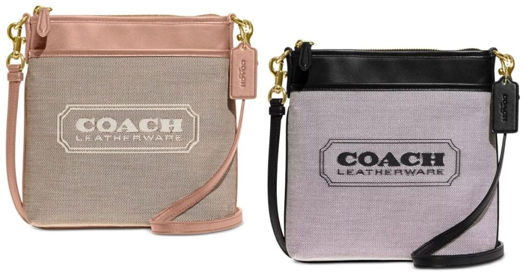 COACH Badge Jacquard Kitt Crossbody