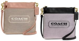 COACH Badge Jacquard Kitt Crossbody