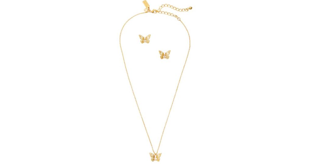 Kate Spade Social Butterfly Pendant Bundle