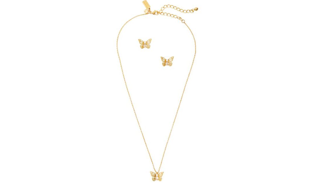 Kate Spade Social Butterfly Pendant Bundle a solo $59 (Reg $128)
