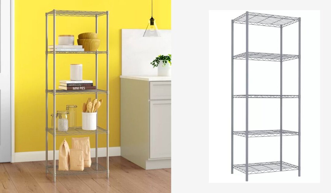 Pershore Wire Shelving Unit 5 Layers a solamente $55.99 (Reg $114.99) en Wayfair