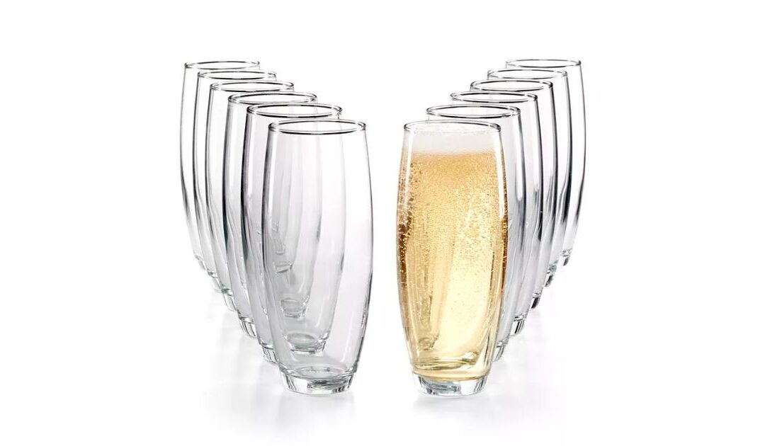 Set Martha Stewart de 12 Piezas Stemless Flutes a solo $15.99 (Reg. $42)