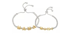 Set-de-2-Brazaletes-Unwritten-14K-Two-Tone-Gold-Flash-Plated-Cubic-Zirconia-Mama-and-Mini