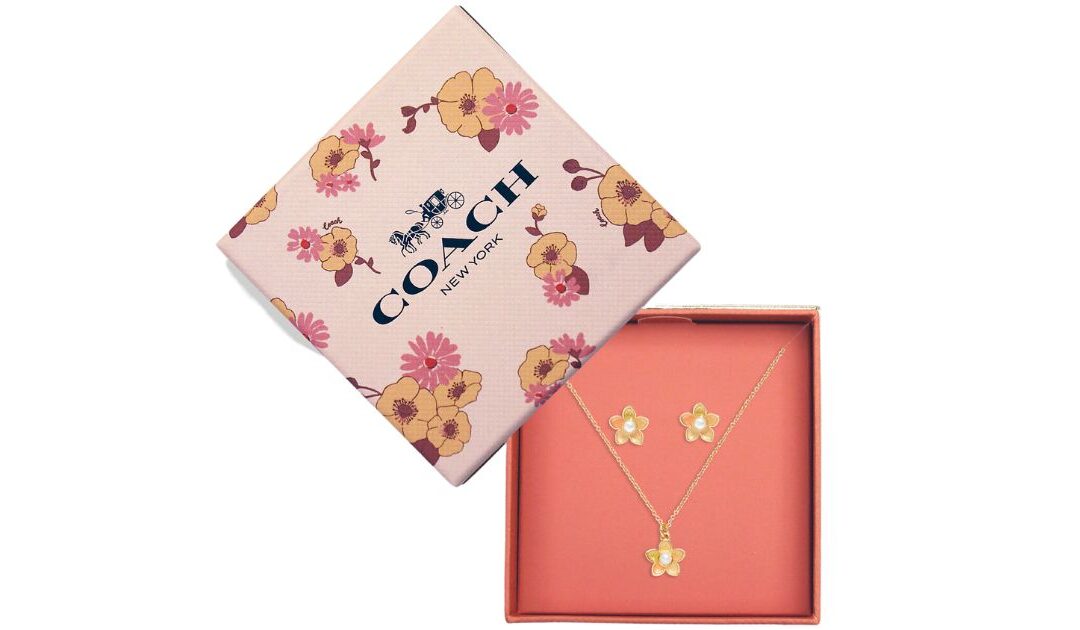 Set de Collar y Pantallas Coach Outlet SOLO $41.30 (Reg $118)