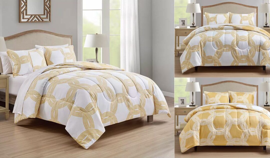 Set de Comforter Sunham Charlie de 3 Piezas a solo $24.99 (Reg. $80)