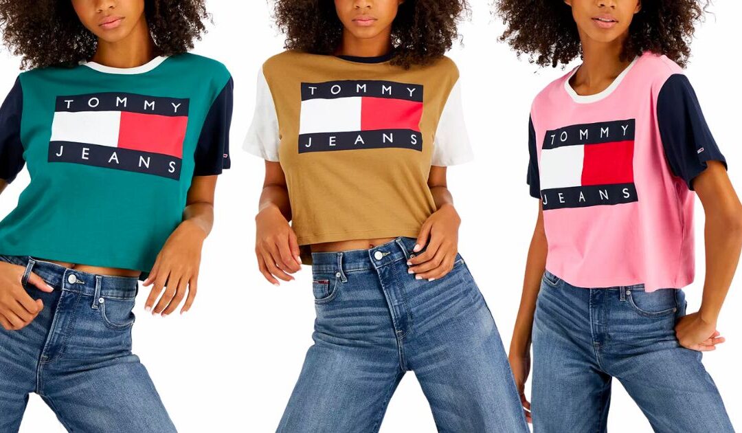 Tommy Hilfiger Colorblocked Flag Logo T Shirt a solo $17.93 (Reg. $45) en Macy’s