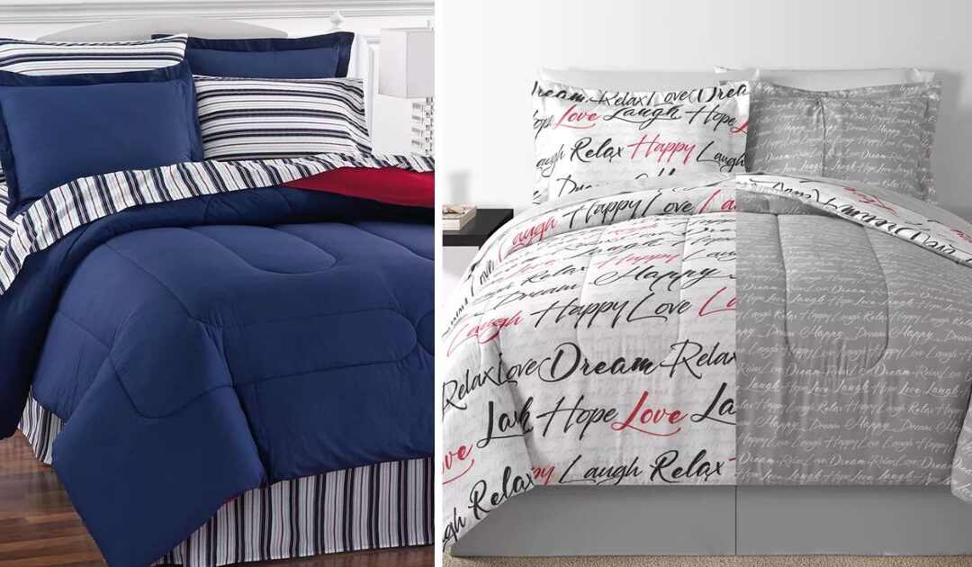 Set de Comforter de 8-Piezas SOLO $29.99 (Reg $100)
