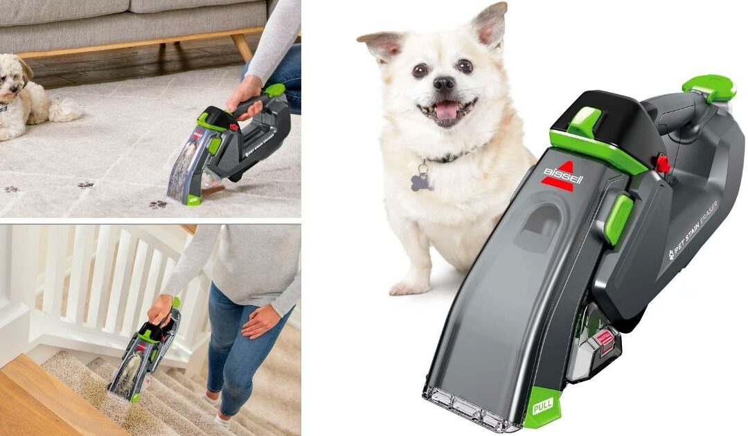 BISSELL Pet Stain Eraser Plus Portable Carpet Cleaner a solo $69 en Walmart (Reg. $125)