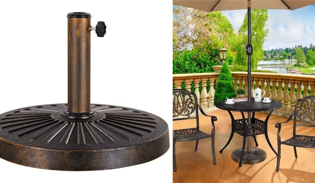 Base de Sombrilla para Patio de Hierro 30-Libras a solo $23.74 en Walmart (Reg. $43)