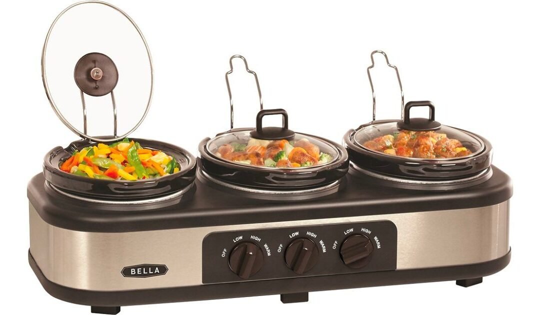 Bella Triple Slow Cooker 3 x 1.5-Qt SOLO $34.99 (Reg. $80)