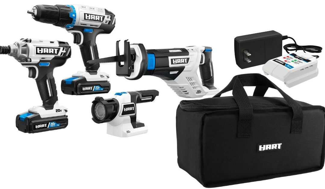 Combo Kit de 4-Herramientas Hart SOLO $98 en Walmart (Reg. $178)