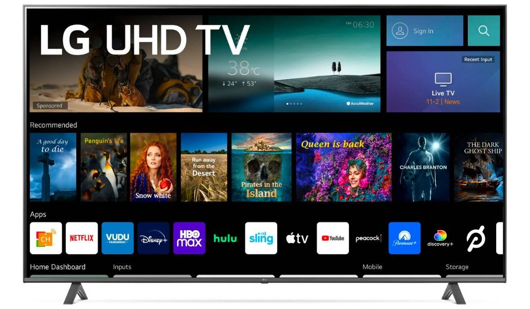 LG 4K UHD 2160P webOS Smart TV 70-In SOLO $498 en Walmart (Reg. $648)