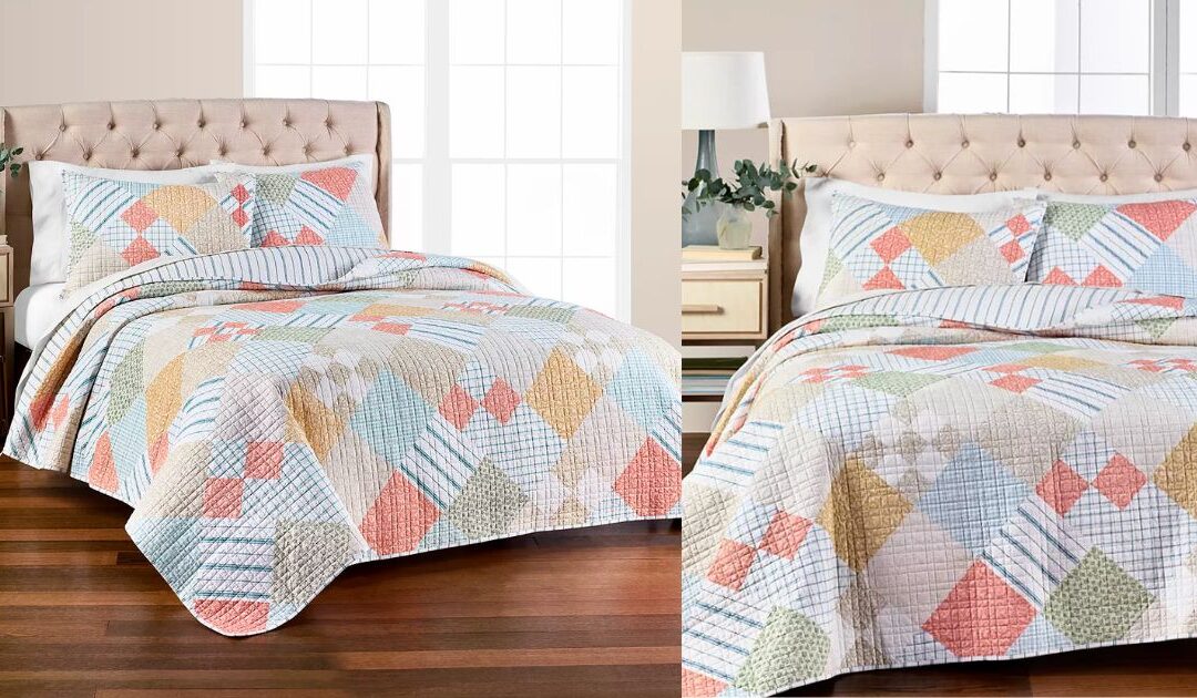 Martha Stewart Collection Rural Escape Patchwork Printed Quilt a solo $39.93 (Reg. $160)