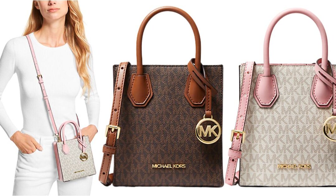 Michael Kors Mercer Extra-Small Logo Leather Crossbody SOLO $79 (Reg $348)