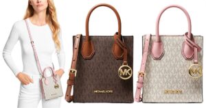 Mercer Extra-Small Logo and Leather Crossbody Bag