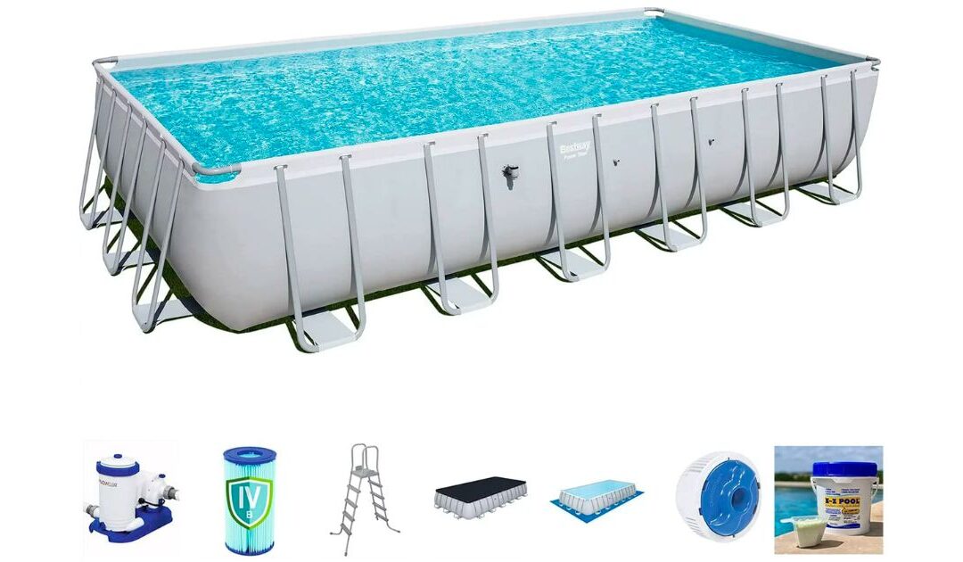 Piscina Rectangular Bestway 24′ x 12′ x 52″ SOLO $898 en Walmart (Reg. $1,499)