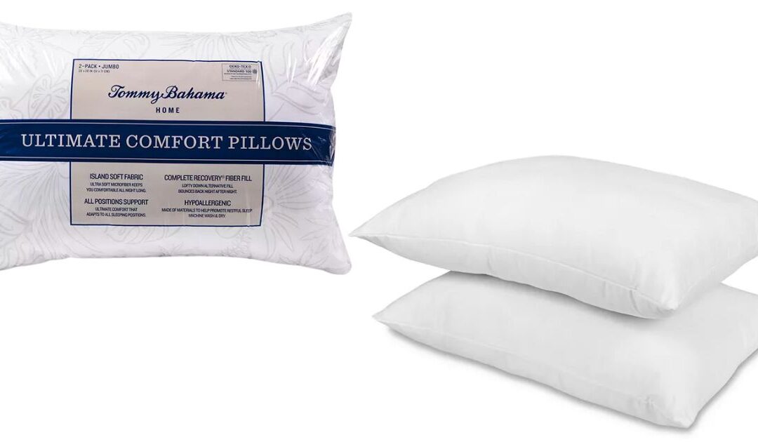 Set de 2 Almohadas Tommy Bahama Ultimate Comfort SOLO $14.99 (Reg $50)