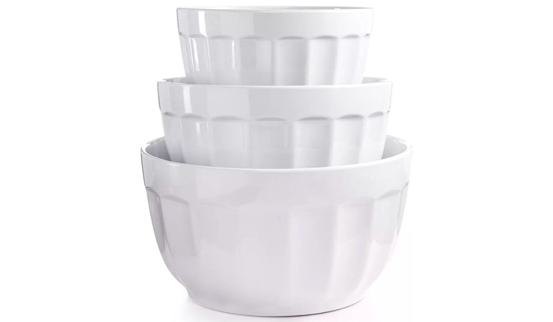 Set de 3 Martha Stewart Melamine Bowls SOLO $11.76 (Reg $59)