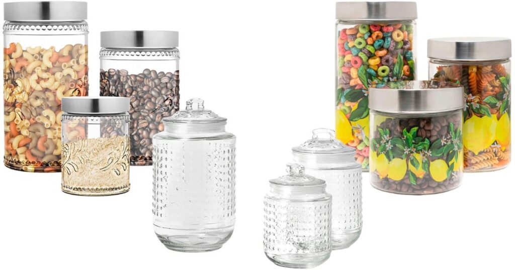 Set de Canisters American Atelier en Cristal