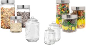 Set de Canisters American Atelier en Cristal
