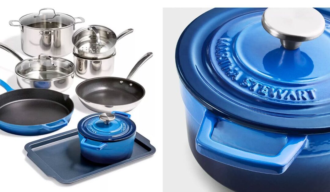 Set de Cocina Martha Stewart 12pc Mixed Material  a solo $124.93  (Reg. $499.99)