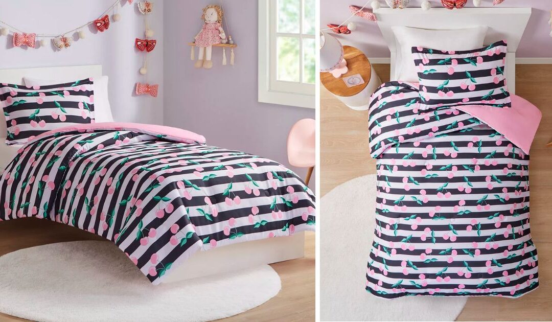 Set de Comforter Mi Zone Kid Audrey Cherries a solo $41.99 (Reg. $90)