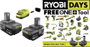 Baterías RYOBI ONE 18V con Cargador