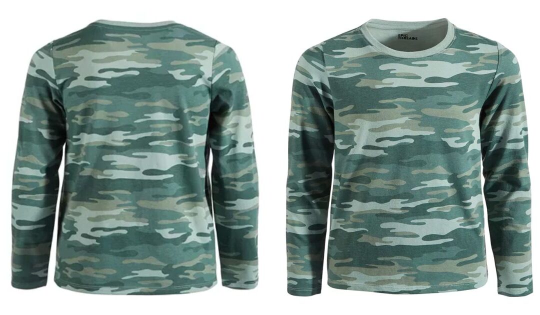 Camisa Epic Threads Little Girls Camo Print Top a solo $1.96 (Reg. $10)