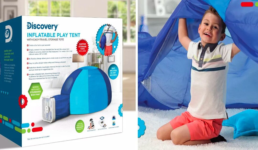 Discovery Kids Inflatable Play Tent a solo $18 (Reg. $60)