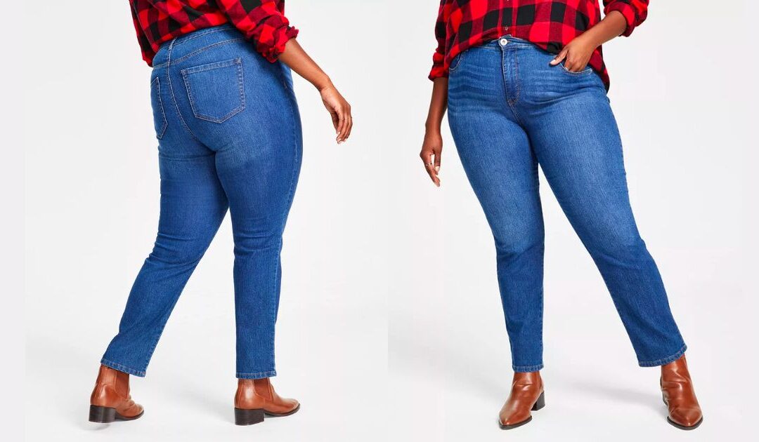 Mahones Style & Co. Plus Size High Rise Straight Jeans a solo $19.13 (Reg. $49.50)