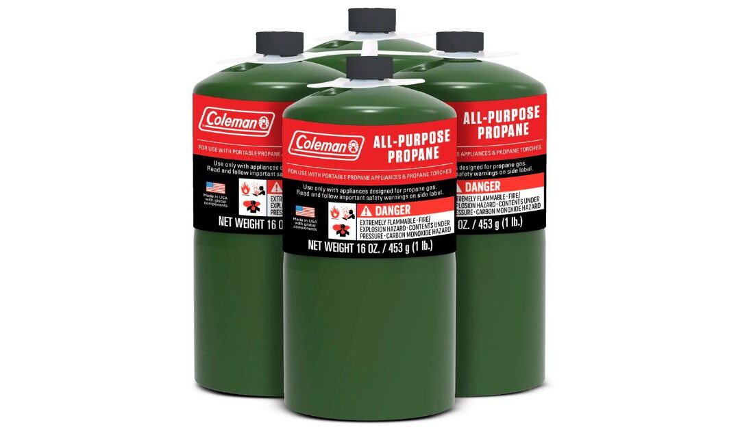 Paquete de 4 Cilindro de Gas Propano Coleman 16-Oz SOLO $17.87 en Walmart (Reg. $30)