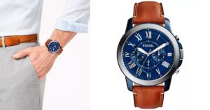 Reloj FOSSIL con Correa de Piel 44mm para Hombres