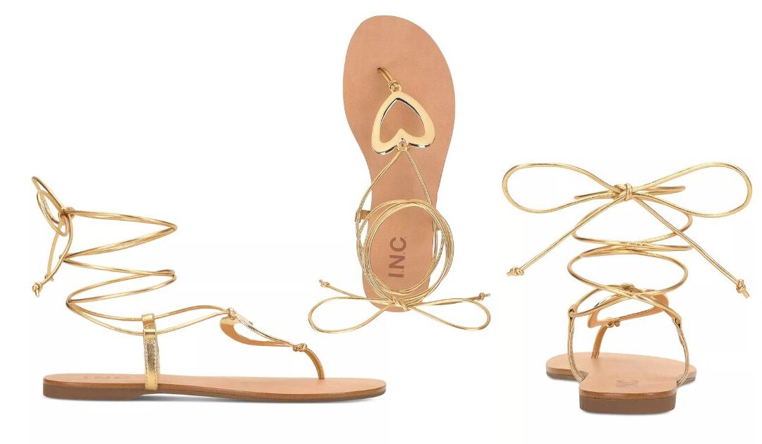 Sandalias I.N.C. International Concepts Ganesa Heart Lace Up a solo $35.70 (Reg. $59.50)
