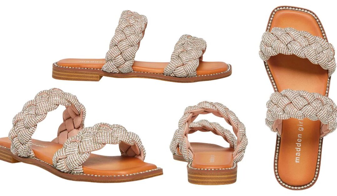 Sandalias Madden Girl Park Braided Rhinestone a solo $38.50 (Reg. $55) en Macy’s