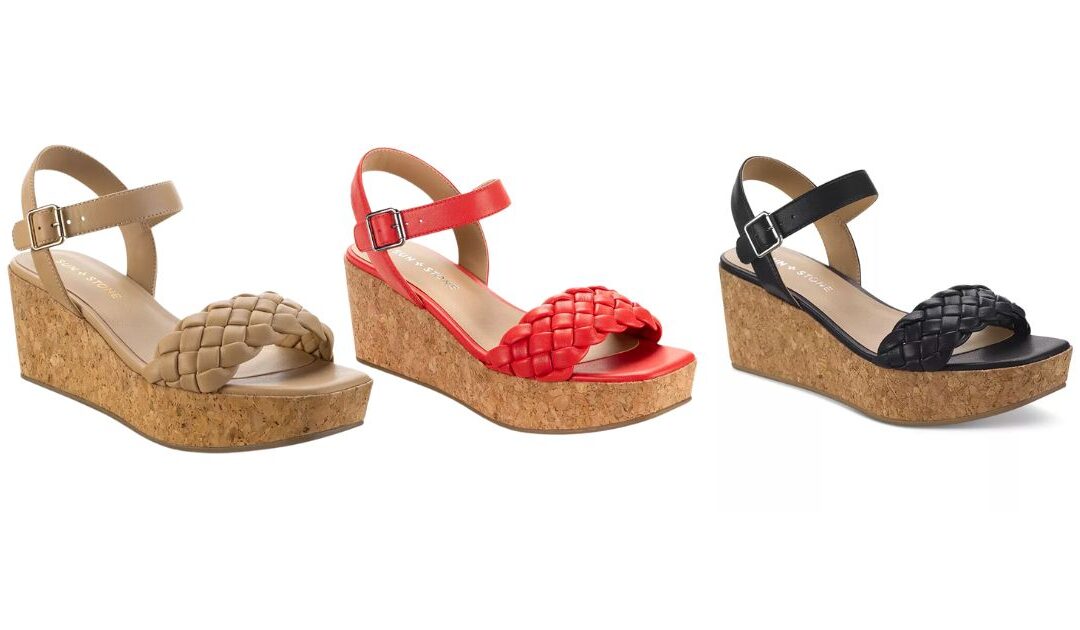 Sandalias Sun & Stone Allvina Woven Wedge a solo $24.99 (Reg. $59.50)